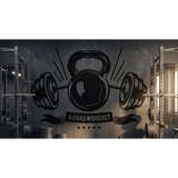 Personalized Gym Wall Decal – Custom Home Gym Motivation Removable Sticker