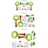 Safari Nursery Wall Decal – Gentle Animals Kids Room Removable Sticker