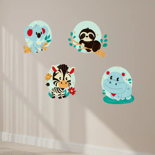 Cute Jungle Animals Stickers