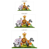 Safari Animals Vinyl Wall Sticker – Kids Room Nursery Removable Decal