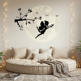 Fairy Moon Wall Sticker – Magical Girls Room Nursery Decal