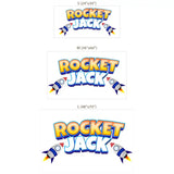 Space Rocket Custom Name Decal – Personalized Boys Room Kids Wall Sticker