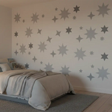 Minimal Star Vinyl Sticker Set – Bedroom Kids Room Removable Decal