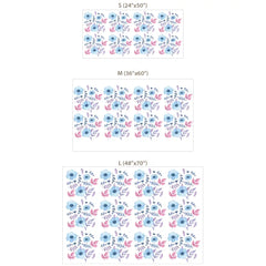 Pastel Floral Wall Decals – Soft Girls Room Nursery Peel-and-Stick Sticker Set