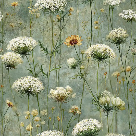 Queen Anne’s Lace Wildflower Wallpaper
