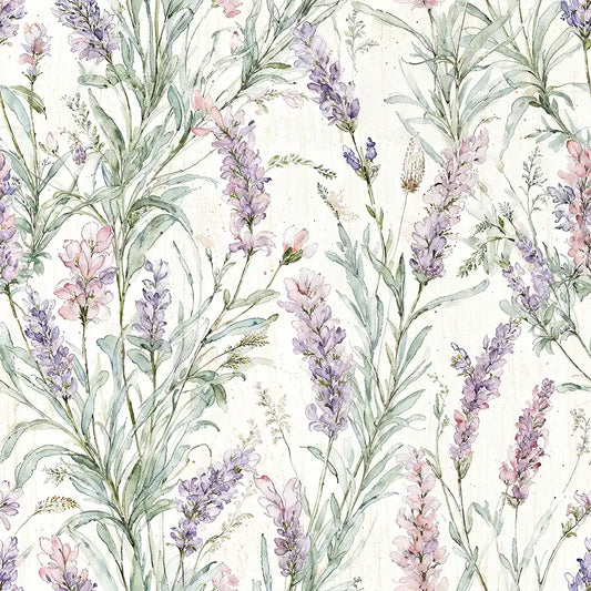 Lavender Meadow Wallpaper