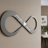 Infinity Love Personalized Wooden Name Wall Decor – Custom Kids Room Sign