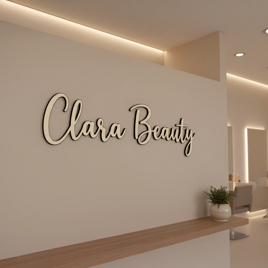 Custom Wooden Business Logo Wall Decor