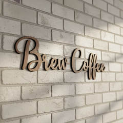 Custom Wooden Business Logo Wall Decor – Office and Commercial Name Sign
