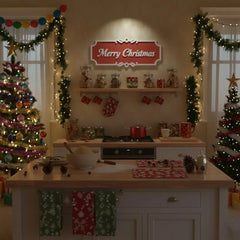 Merry Christmas Wooden Wall Sign – Festive Holiday Decor