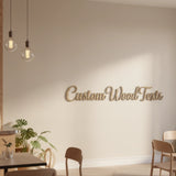 Custom Wooden Text Wall Sign for Office and Business – Personalized Wall Decor