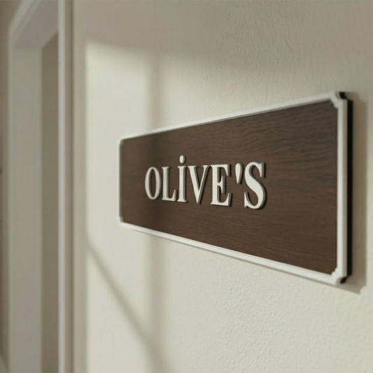 Personalized Rustic Name Wooden Wall Sign