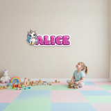 Unicorn Personalized Wooden Name Sign – Kids Room Girls Bedroom Wall Decor