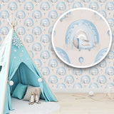 Cute Airplanes and Rainbows Wallpaper – Peel-and-Stick Kids Room Design