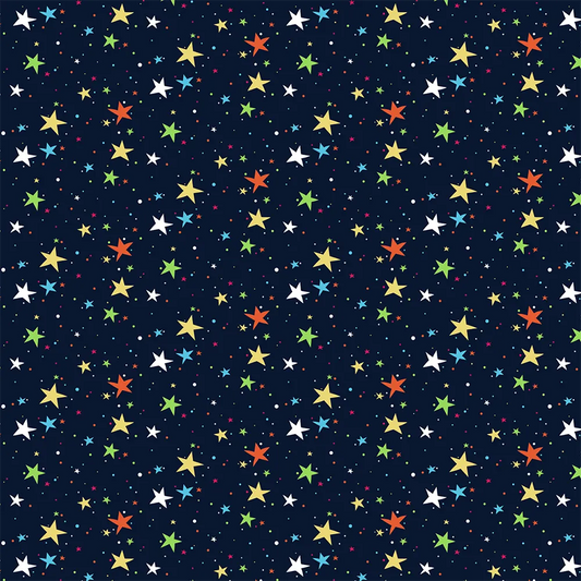 Colorful Stars Nursery Wall Mural