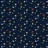Colorful Stars Nursery Wall Mural – Peel-and-Stick Kids Room Large Design