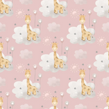 Cute Giraffe Nursery Wall Mural – Safari Peel-and-Stick Kids Room Design