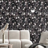 Midnight Garden – Dark Floral Wallpaper