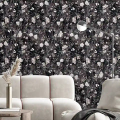 Midnight Garden – Dark Floral Wallpaper