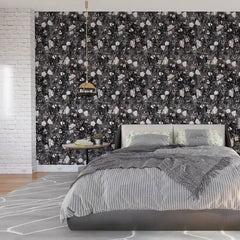 Midnight Garden – Dark Floral Wallpaper