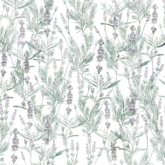 Lavender Meadow – Botanical Floral Wallpaper