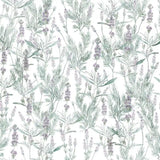 Lavender Meadow – Botanical Floral Wallpaper