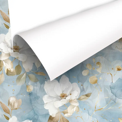 Blue Magnolia – Elegant Floral Wallpaper