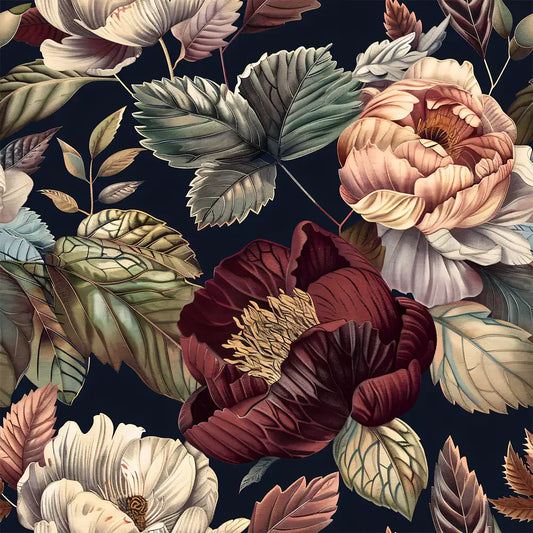 Moody Peony & Botanical Wall Decor