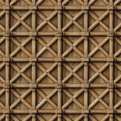 Natural Bamboo Weave Wallpaper – Rustic Asian Geometric Peel-and-Stick Design