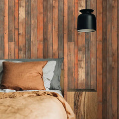 Rustic Reclaimed Wood Plank Wallpaper – Farmhouse Vintage Peel-and-Stick Design