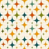 Mid Century Modern Retro Starburst Wallpaper – Geometric Peel-and-Stick Design