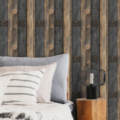 Rustic Barn Door Wallpaper