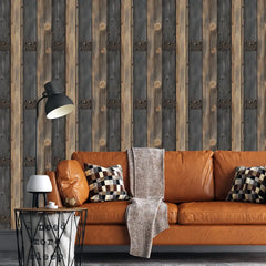 Rustic Barn Door Wallpaper