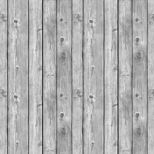 Grey Wood Panel Wallpaper