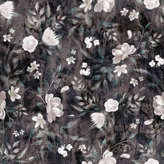 Dark Floral Wallpaper – Moody Peel-and-Stick Bedroom Accent Wall Design