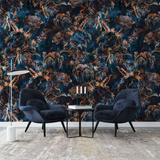 Vintage Botanical Wallpaper – Classic Peel-and-Stick Bedroom Living Room Design