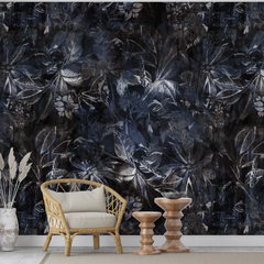 Moody Floral Still Life Wallpaper – Dark Peel-and-Stick Bedroom Accent Wall