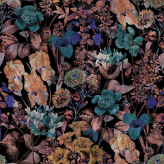 Moody Botanical Wallpaper – Dark Peel-and-Stick Bedroom Accent Wall Design
