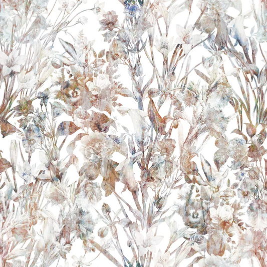 Neutral Watercolor Botanical Wallpaper