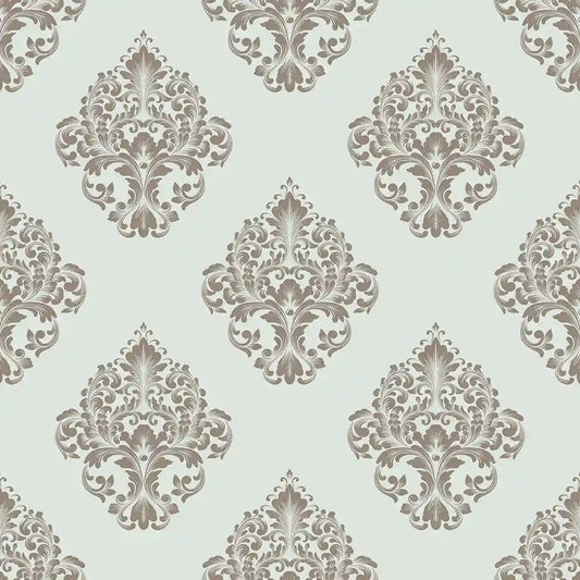 Elegant Damask Wallpaper Classic Ornamental Pattern Vintage Luxury Wall Design