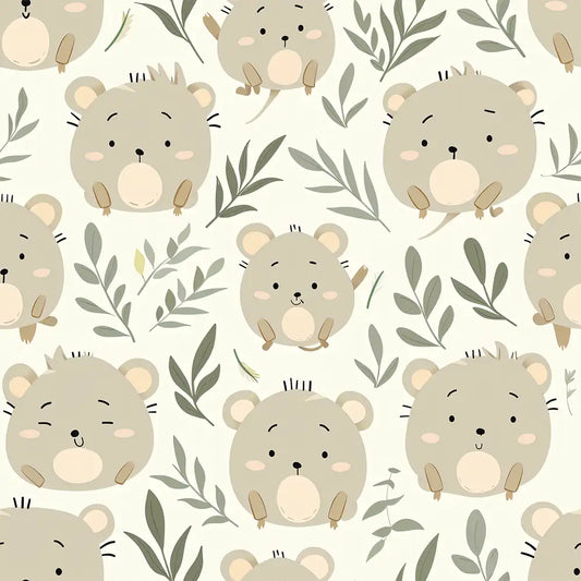 Cute Quokka Pattern Soft Boho Nursery Design