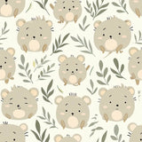 Cute Quokka Boho Nursery Wallpaper – Soft Peel-and-Stick Kids Room Design