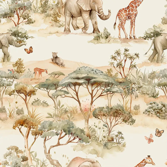 Neutral Safari Wallpaper