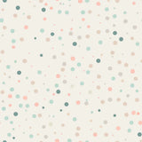 Pastel Polka Dot Wallpaper – Cheerful Nursery Kids Room Peel-and-Stick Design