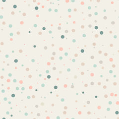 Pastel Polka Dot Wallpaper – Cheerful Nursery Kids Room Peel-and-Stick Design