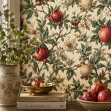 Vintage Pomegranate Garden Wallpaper