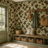 Vintage Strawberry Garden Wallpaper