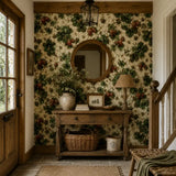 Vintage Strawberry Garden Wallpaper