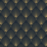 Art deco fan peel-and-stick wallpaper in blush pink, romantic bedroom wall design