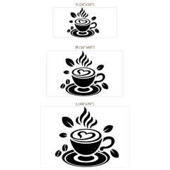 Beautiful Coffee Cup Vinyl Sticker for your home decor.